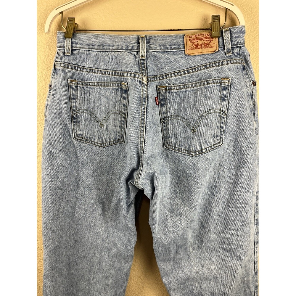 Vintage Levi's 550 Jeans 16 M Relaxed Fit Tapered Leg Light Wash Y2k High Rise - Picture 4 of 7